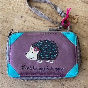 Natural life Hedgehog wristlet